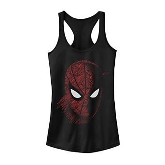 Juniors' Marvel Spider-Man Far From Home Tech Portrait Tank Top