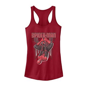 Juniors' Marvel Spider-Man Far From Home Hanging Around Tank Top