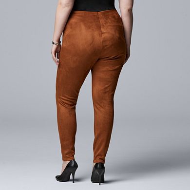 Simply Vera Vera Wang Plus High Rise Faux Suede Legging