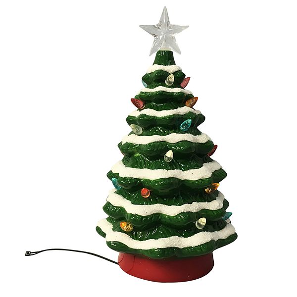 Washington Commanders 8 Light Up Ceramic LED Christmas Tree