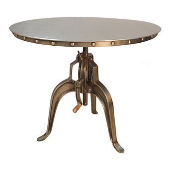 Carolina Living Mundra Adjustable Crank Antique Dining Table