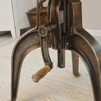 Carolina Living Mundra Adjustable Crank Antique Dining Table