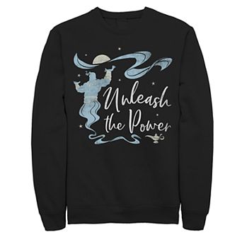 Juniors' Disney's Aladdin Genie Unleash The Power Fleece Sweater