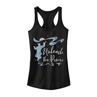 Juniors' Disney's Aladdin Genie Unleash The Power Tank Top