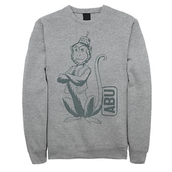 Juniors' Disney's Aladdin Abu Side Kick Fleece Sweater