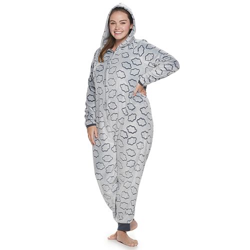 Plus size one online piece pajamas