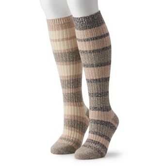 Women's Columbia 2-Pack Striped Knee-High Socks