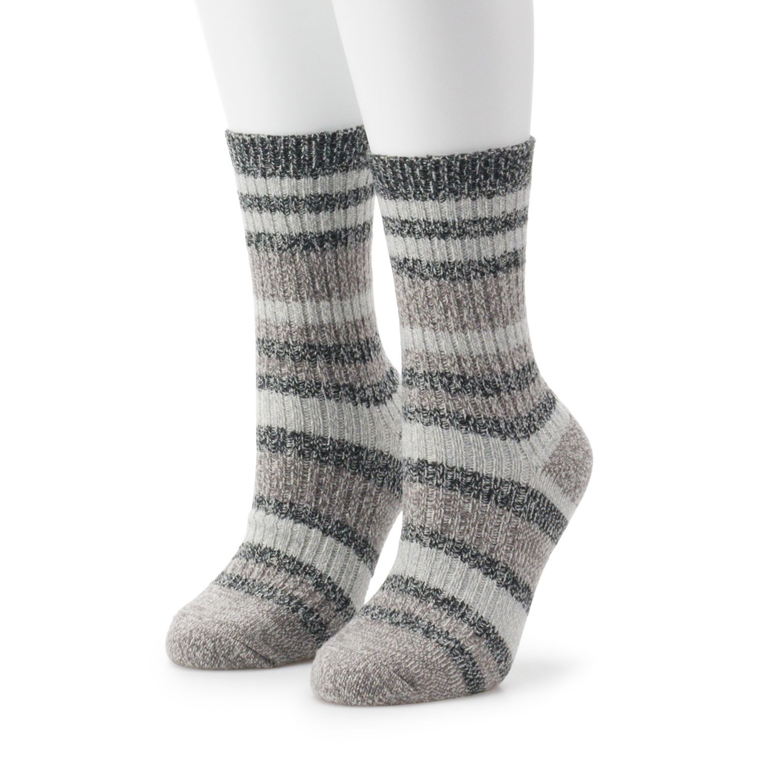 Women's Columbia 2 Pack Striped Crew Socks