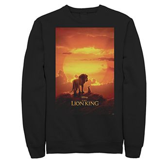 Juniors' Disney's The Lion King Pride Rock Mufasa Simba Movie Poster Fleece Sweater