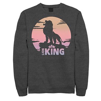 Juniors' Disney's The Lion King Pride Rock Sunset Roar Logo Fleece Sweater