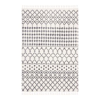 Safavieh Berber Ashley Rug Cream/Dark Gray