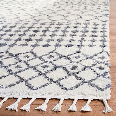 Safavieh Berber Ashley Rug Cream/Dark Gray