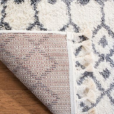 Safavieh Berber Ashley Rug Cream/Dark Gray