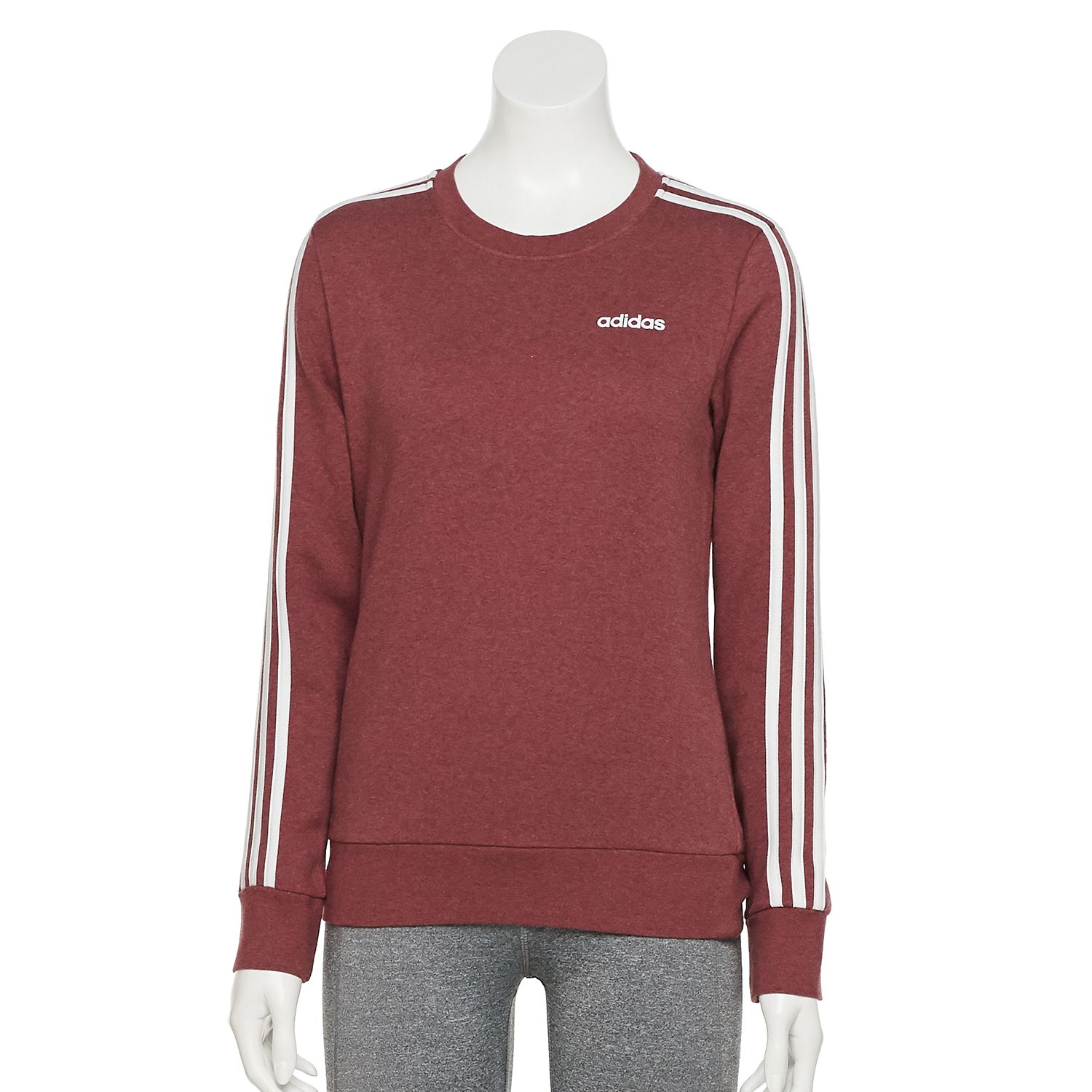 adidas pink and grey sweatshirt