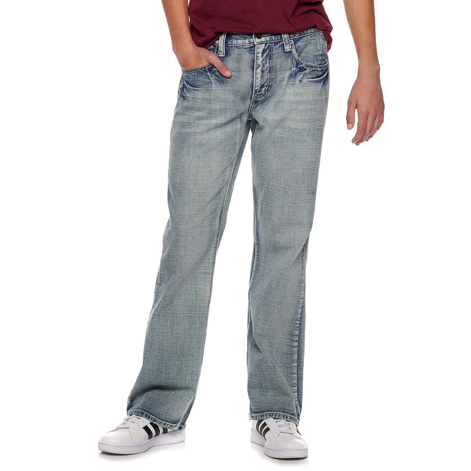 men's relaxed fit bootcut jeans