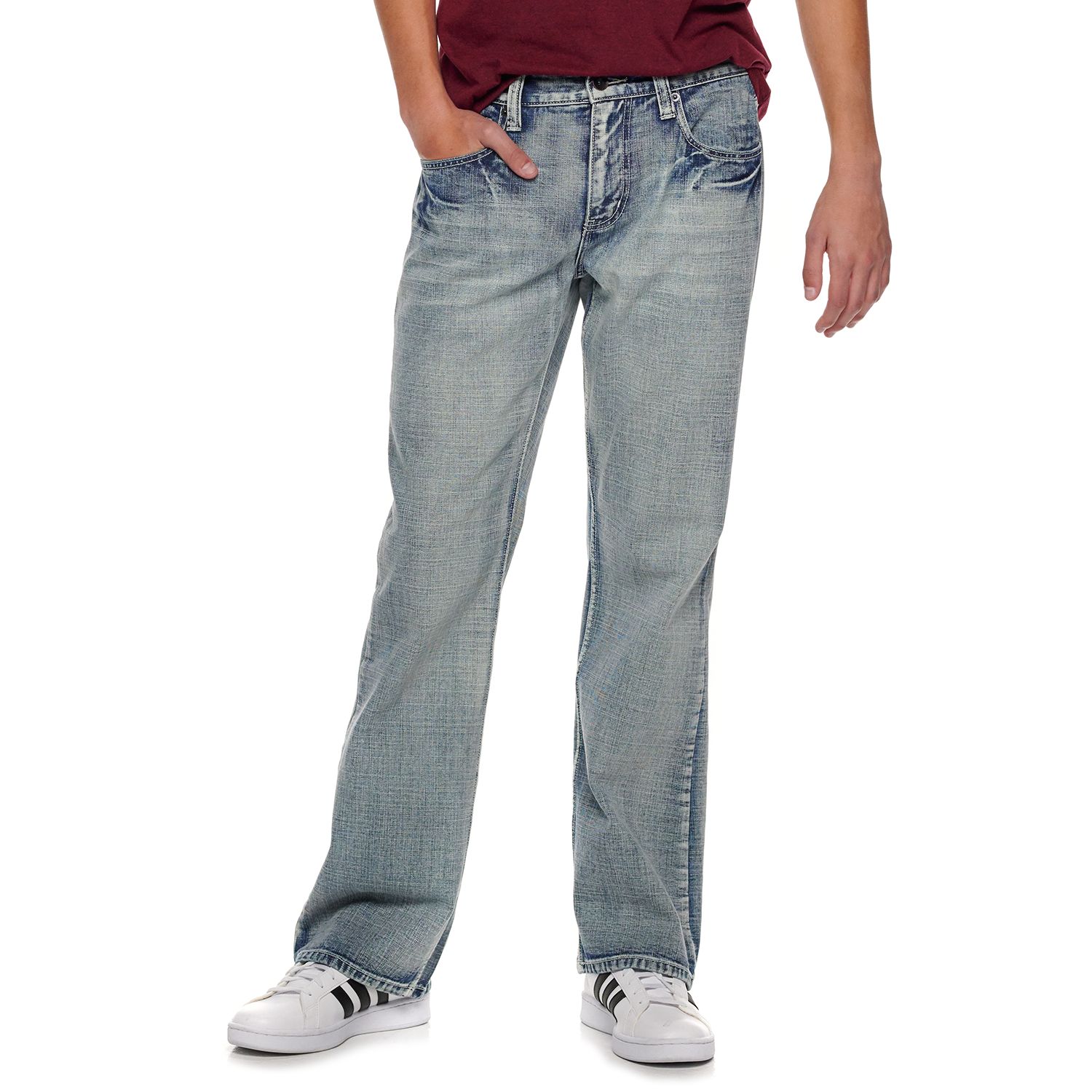 men's relaxed fit bootcut jeans