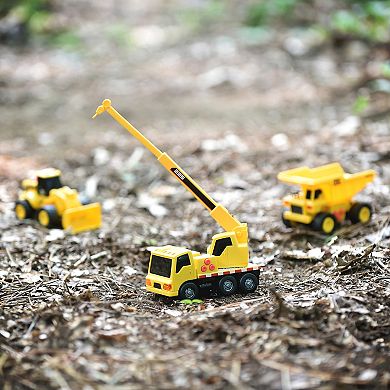 Maxx Action Dig Mini Construction Vehicles 3-Pack