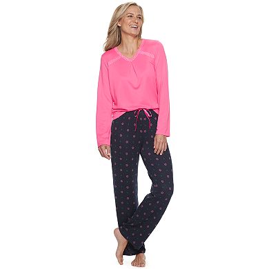 Women's Croft & Barrow® Pajama Tee & Pajama Pants Set 