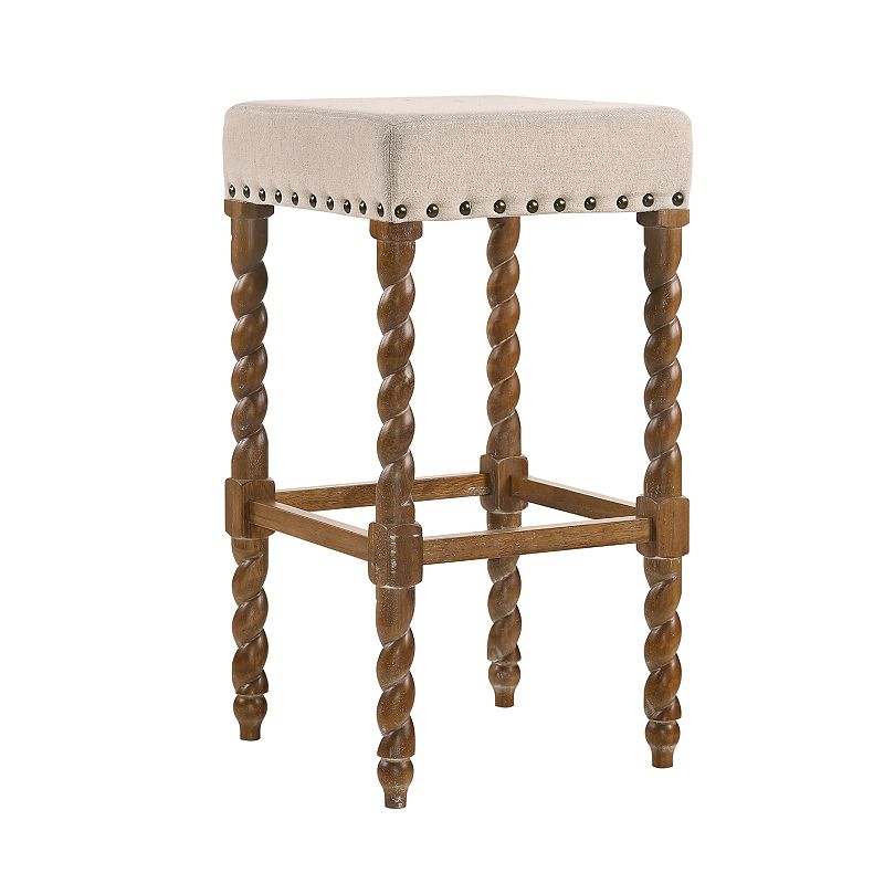 Remick 30 In. Square Stool, Brown