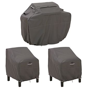 Classic Accessories Ravenna Grill & Patio Lounge Chair Cover Bundle