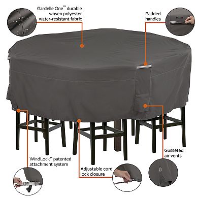 Classic Accessories Ravenna Tall Round Patio Table & Chair Set Cover