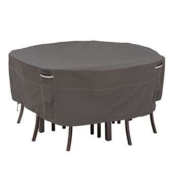 Classic Accessories Ravenna XL Round Patio Table & Chair Set Cover
