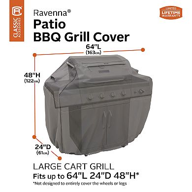 Classic Accessories Ravenna Grill Cover & Patio Table & Chair Set Cover Bundle
