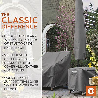 classic accessories ravenna offset patio umbrella & frame cover Classic Accessories Ravenna Offset Patio Umbrella & Frame Cover