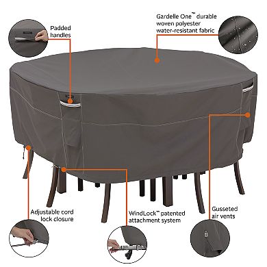 Classic Accessories Ravenna Round Patio Table & Chair Set Cover - Outdoor