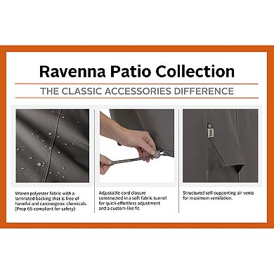Classic Accessories Ravenna Round Patio Table & Chair Set Cover - Outdoor