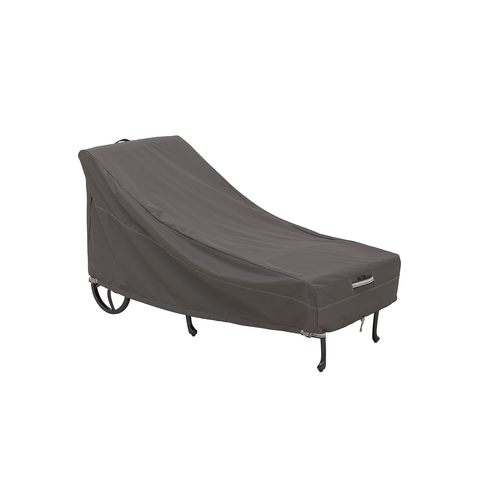 Classic Accessories Ravenna Patio Chaise Lounge Chair Cover, Dark Taupe Bro