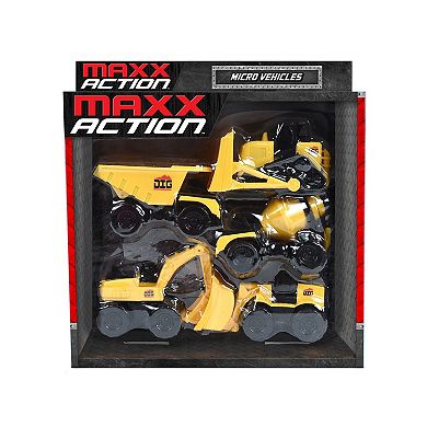 Maxx Action Micro Construction Vehicles Playset