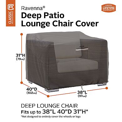 Classic Accessories Ravenna 2-Piece Deep Seated Patio Lounge Chair Cover Set