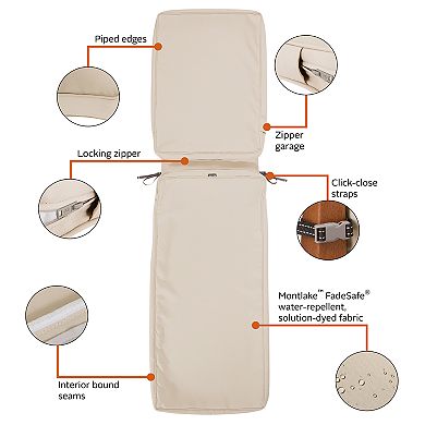 Classic Accessories Montlake FadeSafe Patio Chaise Lounge Cushion Slip Cover