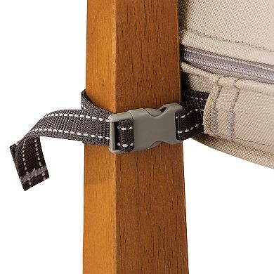 Classic Accessories Montlake FadeSafe Rectangular Patio Dining Seat Cushion Slip Cover