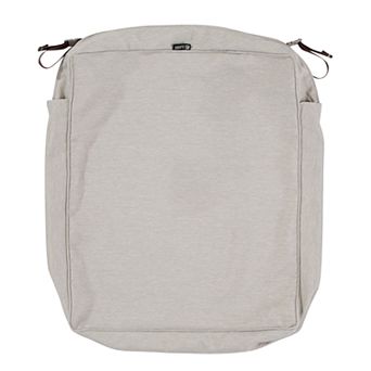 Classic Accessories 25 in Montlake FadeSafe Rectangular Patio Lounge Seat Cushion Slip Cover