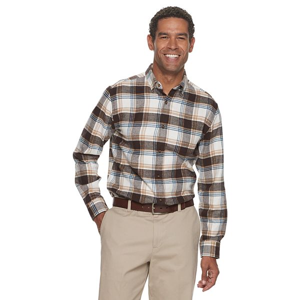 Men's Croft & Barrow® Extra-Soft Slim-Fit Flannel Button-Down Shirt