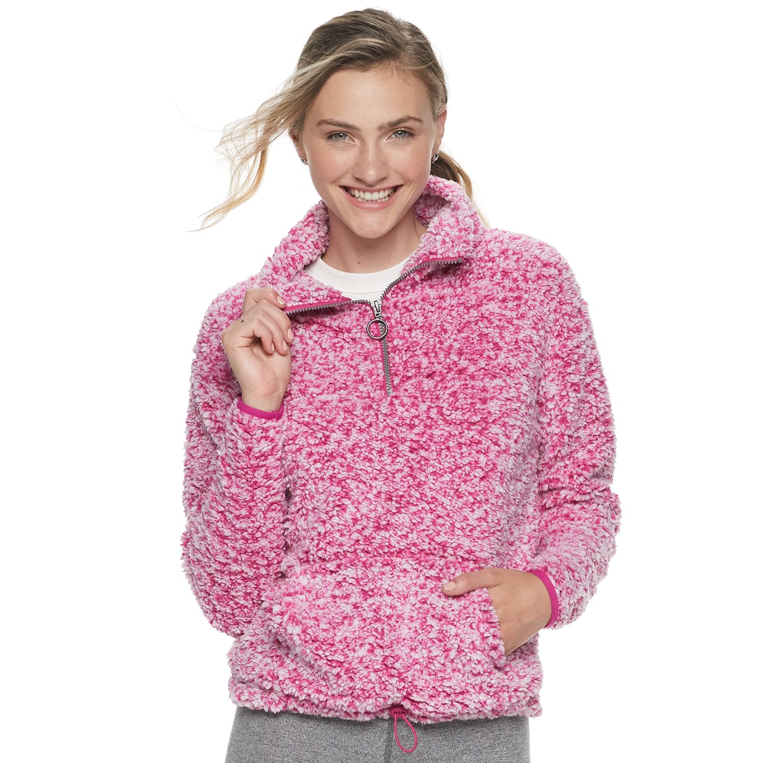 juniors so sherpa hoodie