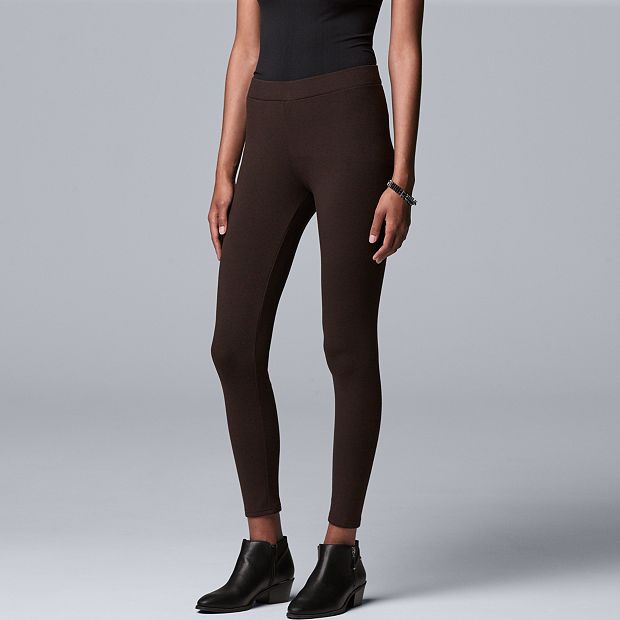 Simply Vera Vera Wang Heavyweight Athletic Leggings for Women