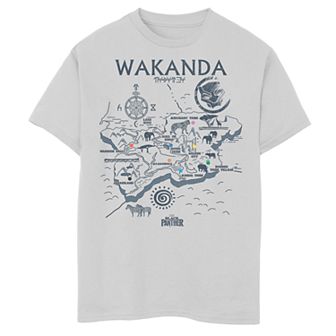 Boys' 8-20 Marvel Wakanda Map Tee