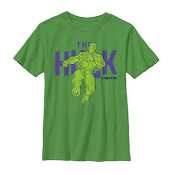 Boys' 8-20 Marvel Text Pop Hulk Tee