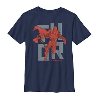 Boys' 8-20 Marvel Text Pop Thor Tee