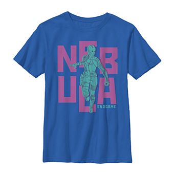 Boys' 8-20 Marvel Text Pop Nebula Tee