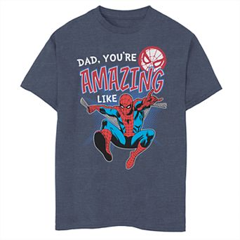 Boys' 8-20 Marvel Amazing Like Dad Tee