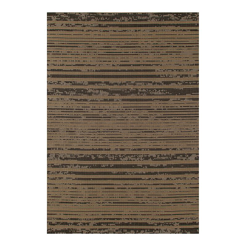 Art Carpet Port Island Indoor Outdoor Rug, Beig/Green, 8X10 Ft