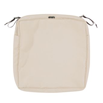 Classic Accessories Montlake FadeSafe Square Outdoor Patio Dining Seat Cushion Slip Cover