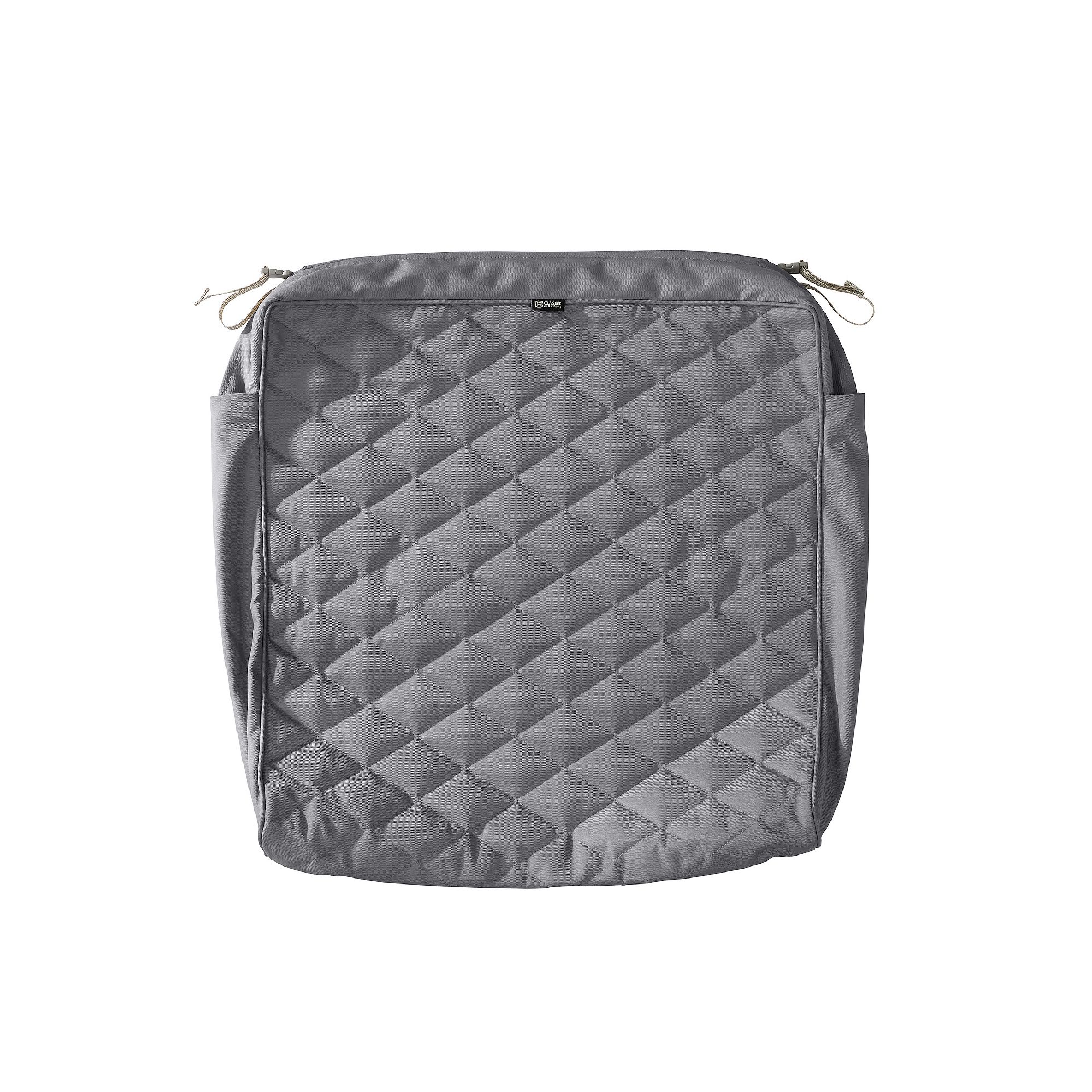 Classic Accessories Montlake FadeSafe Square Patio Lounge Seat Cushion Slip