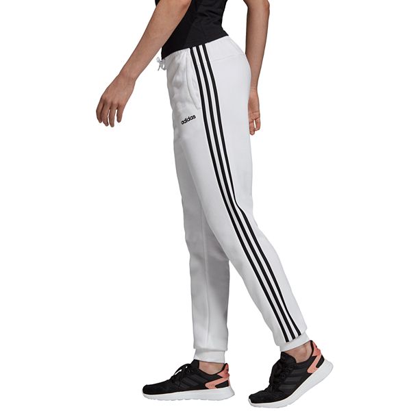 women's cotton fleece 3 stripe jogger