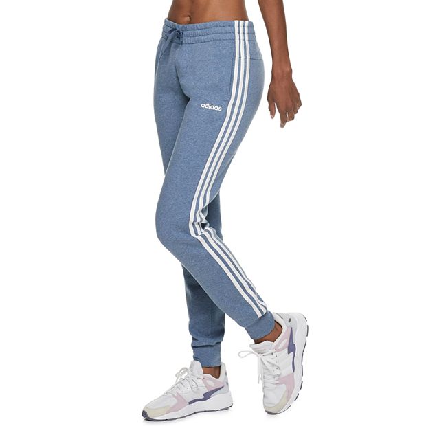 Womens adidas 3 stripe hotsell fleece joggers