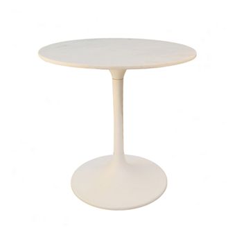Carolina Living Enzo 30 in Round Marble Table
